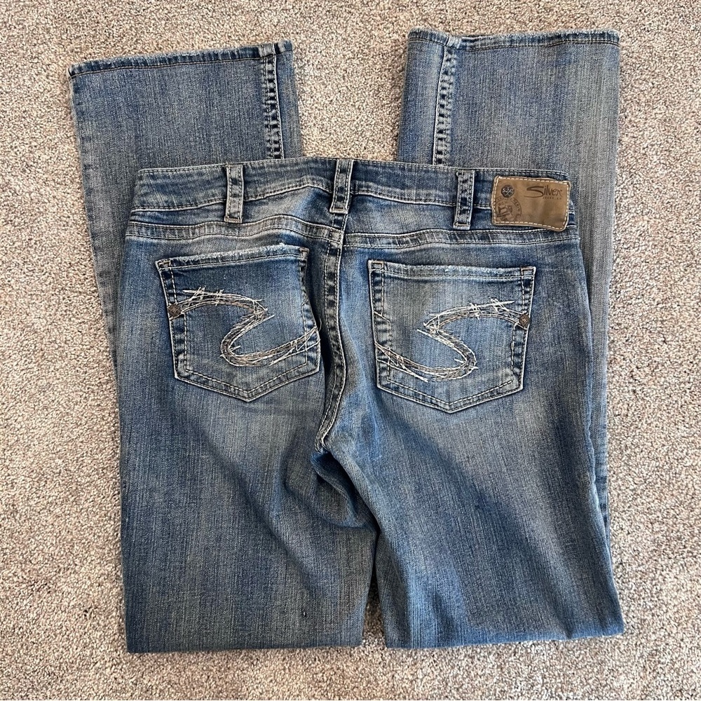 Silver Jeans Co Aiko Boot Cut Jean Pants Denim Blue Women’s Size W30 / L33 - Picture 15 of 16